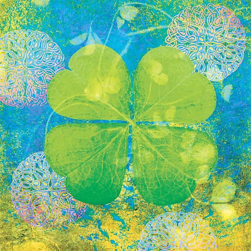 Carte de voeux Good Luck -- 14x14 cm