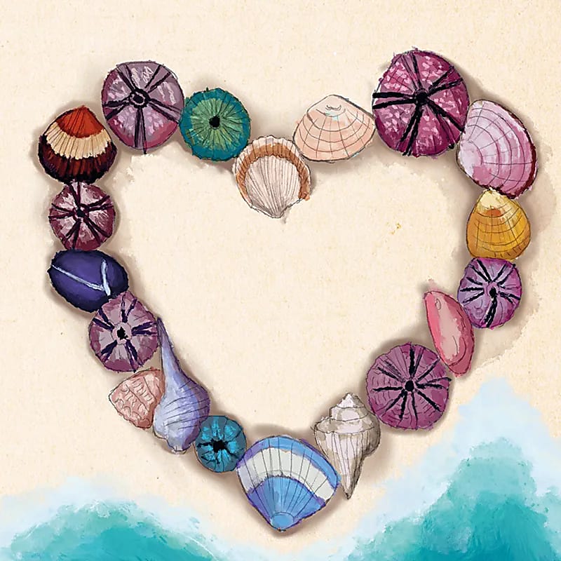 Carte de voeux Love -- 14x14 cm