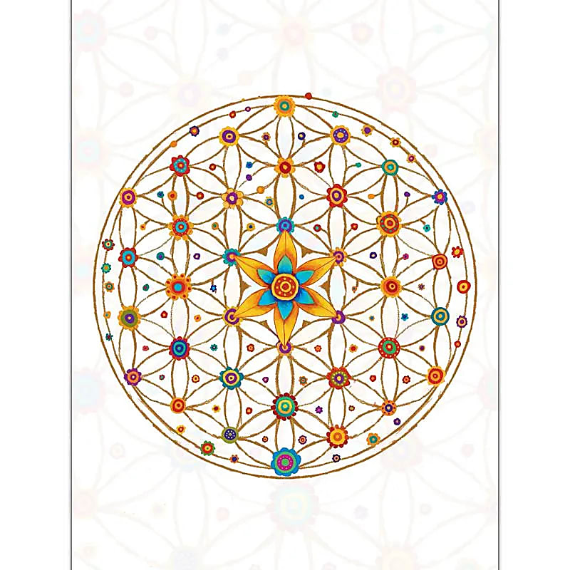 Bloc notes Fleur de Vie -- 12,5x9,5cm