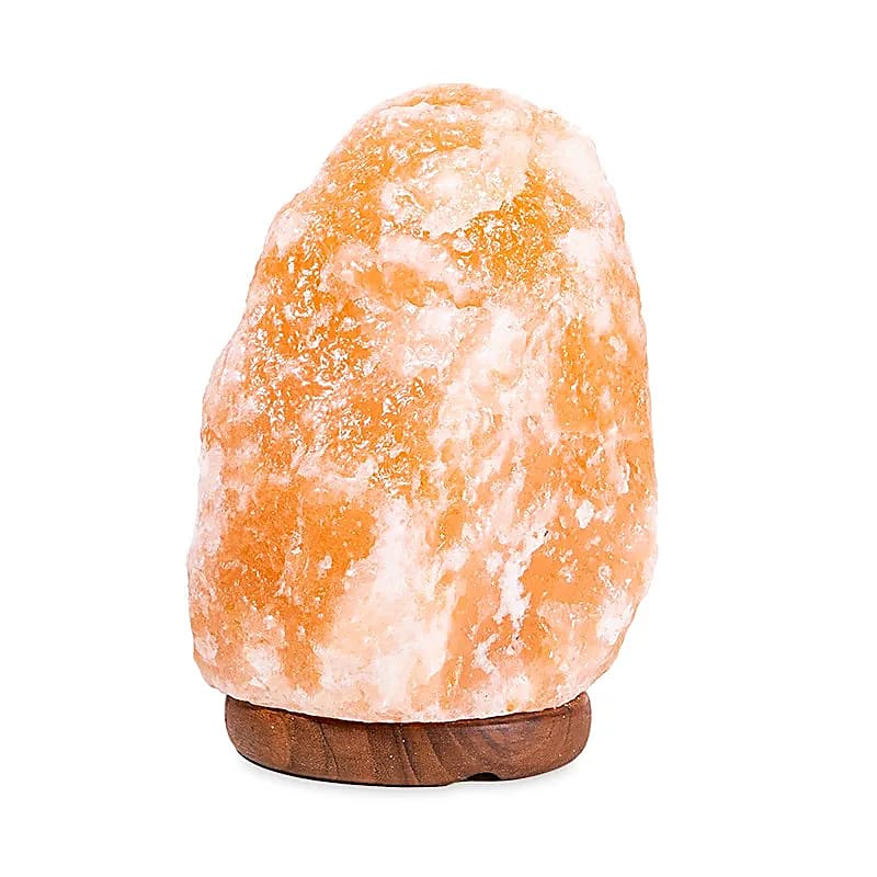 Lampe en cristal de sel + câble à prise et LED -- 2000-3000g