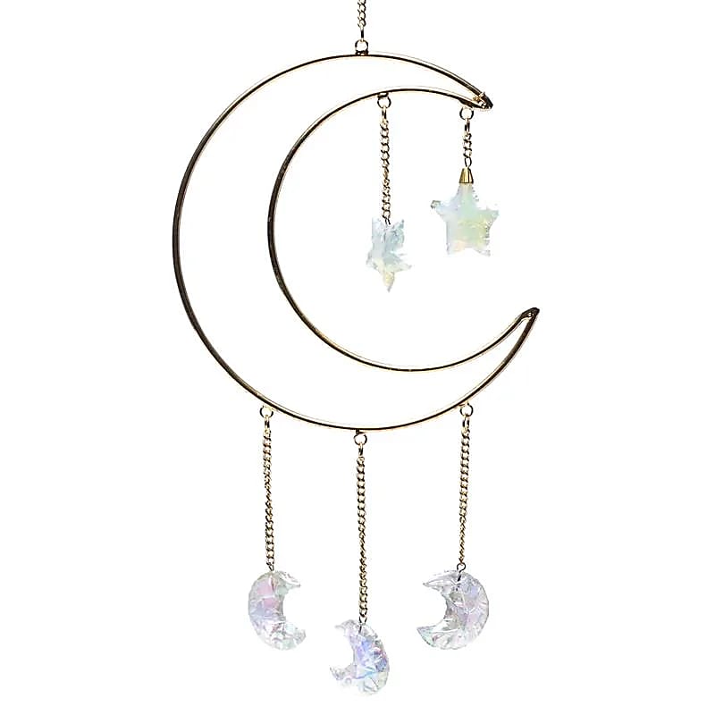 Pendentif fenêtre Croissant de lunes -- ± 38x18cm