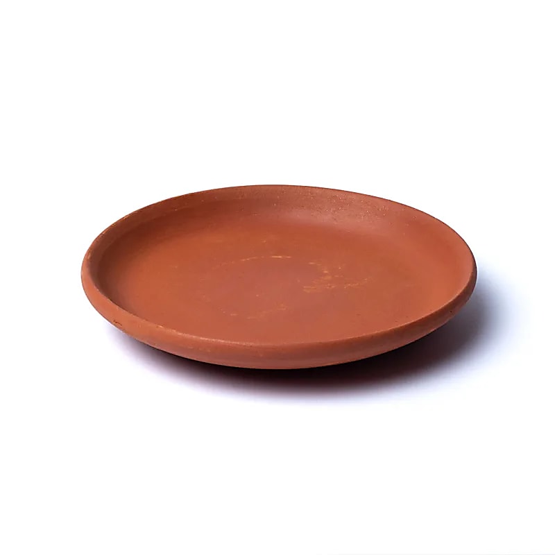 Plat en terre cuite ignifuge -- 17 cm