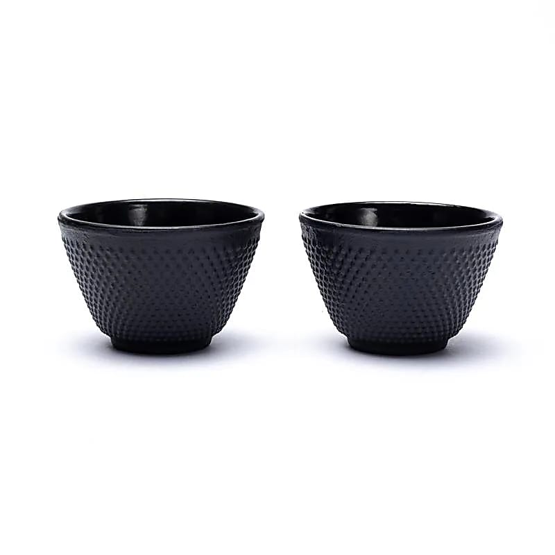 Set de 2 tasses à thé émaillées de style japonais -- 120 ml; 5.5x8cm