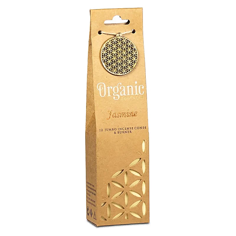 Organic Goodness Cônes déncens Jasmin + brûleur -- 72 g