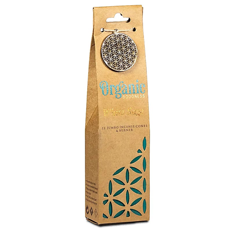 Organic Goodness Cônes déncens Sauge Blanche +brûleur -- 72g