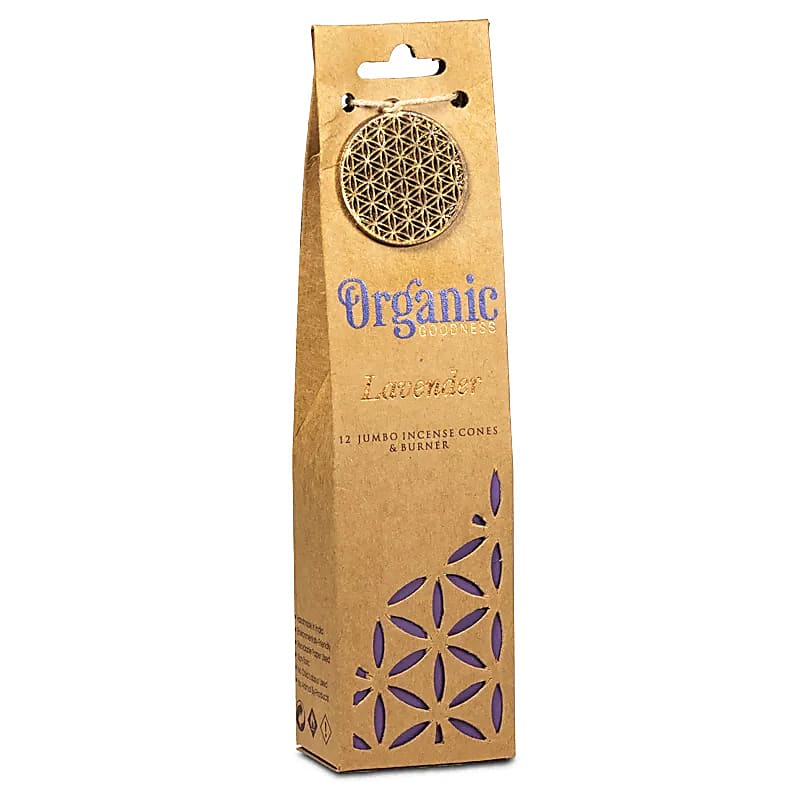 Organic Goodness Cônes d'encens Lavande  brûleur -- 72 g