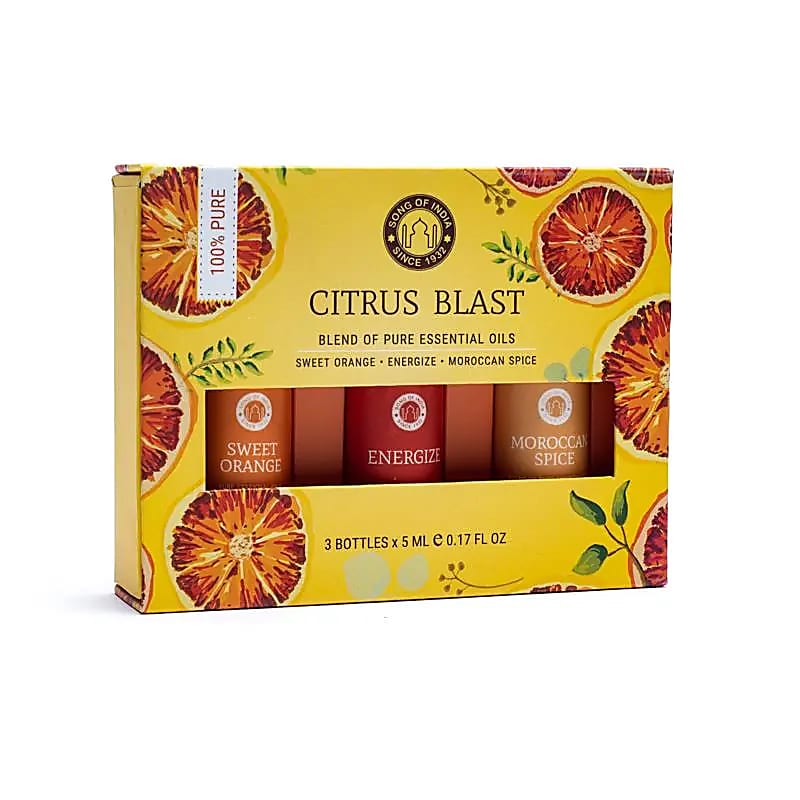 Set d'huiles essentielles d'aromathérapie Citrus Blast -- 3x5 ml