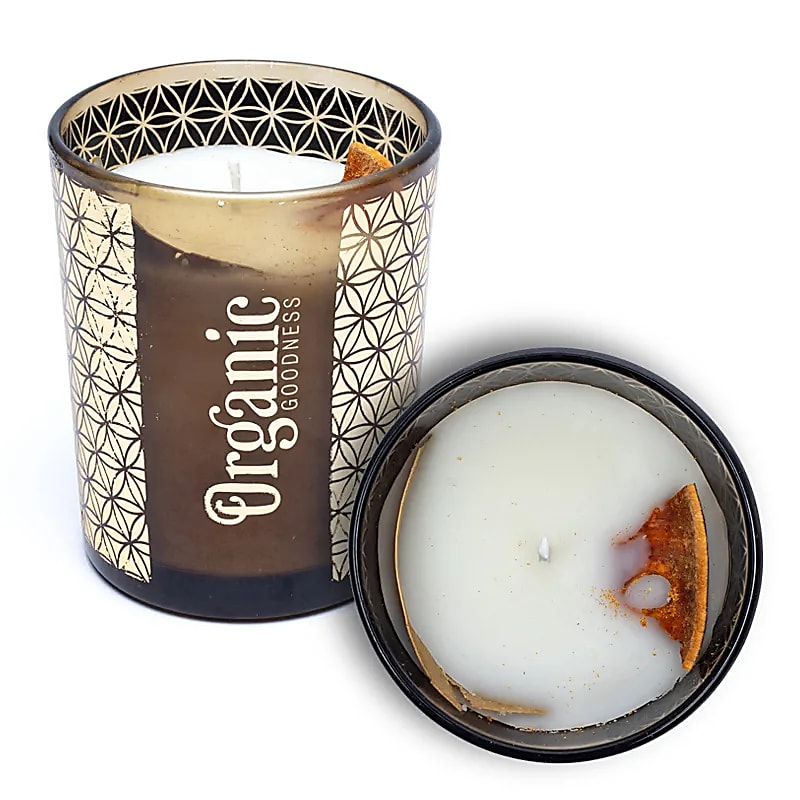 Bougie parfumée Goodness Bio Mandarine & Laurier -- 200g