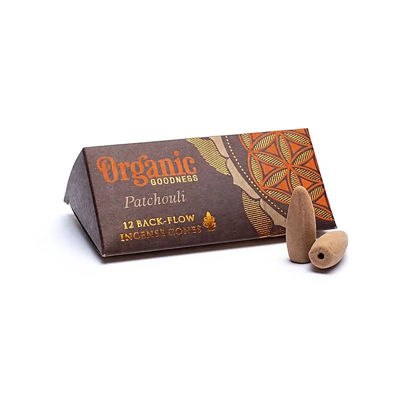 Patchouli naturel cônes d'Encens à refoulement  -- 24 g