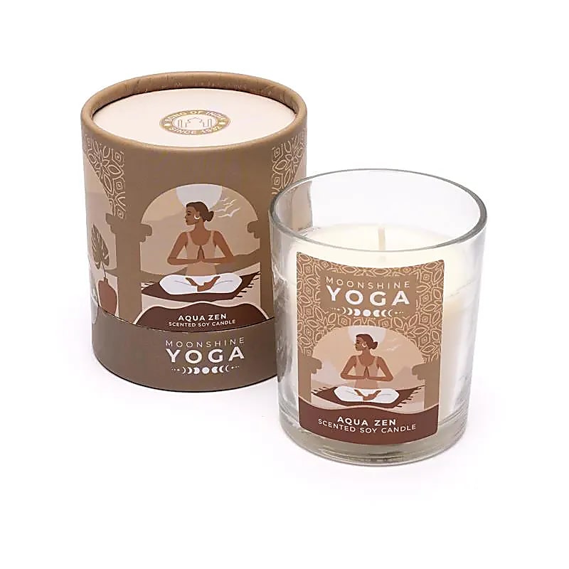 Bougie en cire de soja Moonshine Yoga Aqua Zen -- 128g
