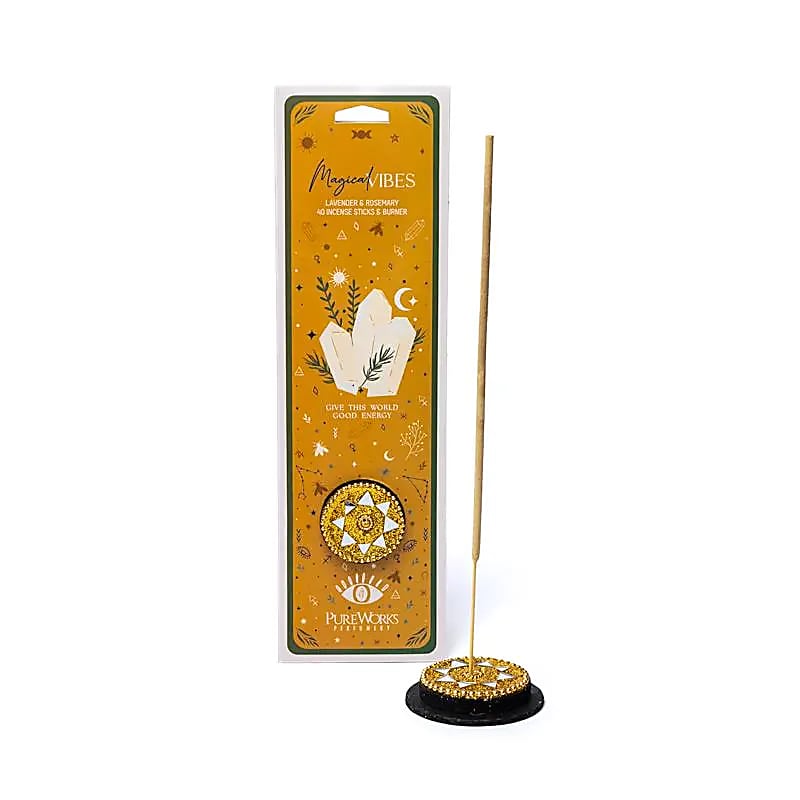Encens Celestial Magic  Vibrations magiques + porte encens -- 40gr