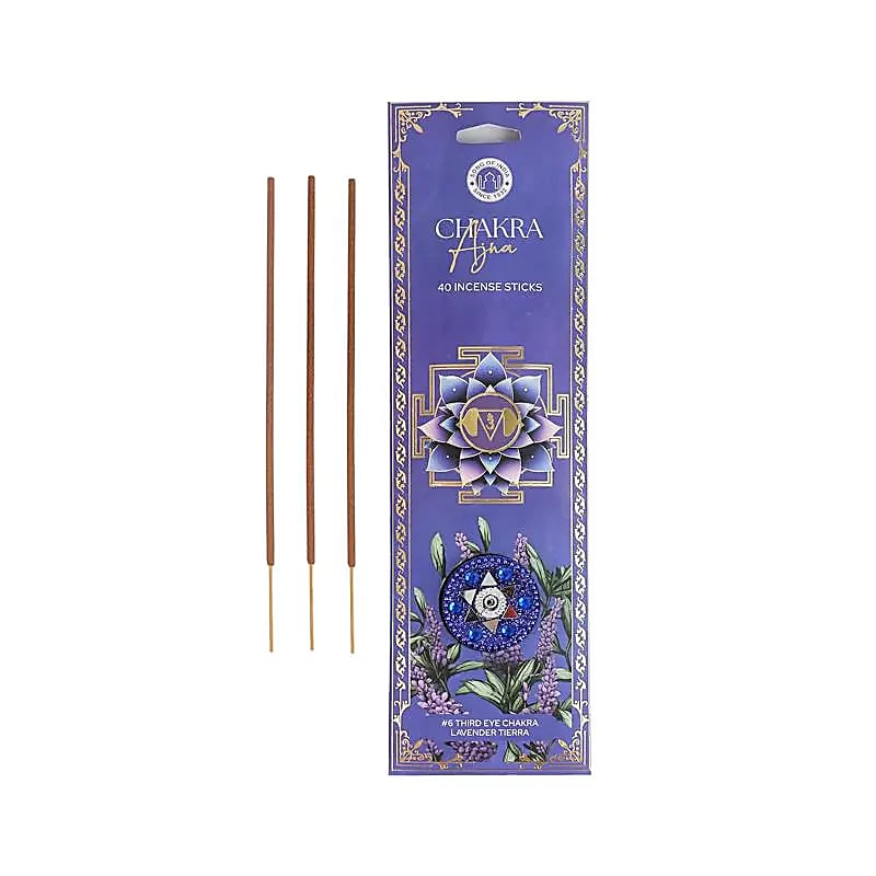 Encens chakra Ajna lavande Tierra -- 40 bâtonnets