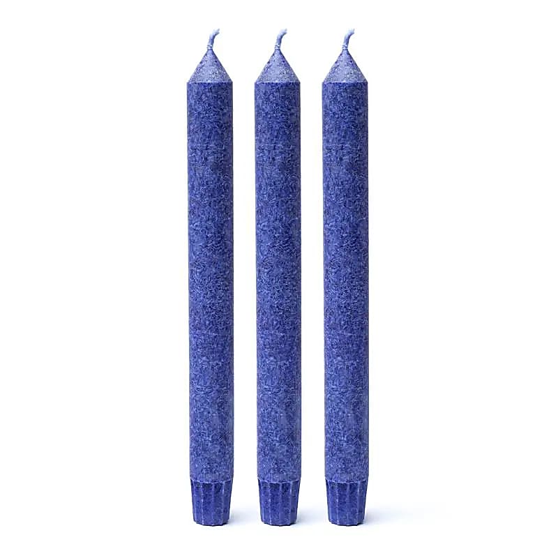 Bougie parfumée 6° chakra Ajña indigo -- 21x2.2 cm