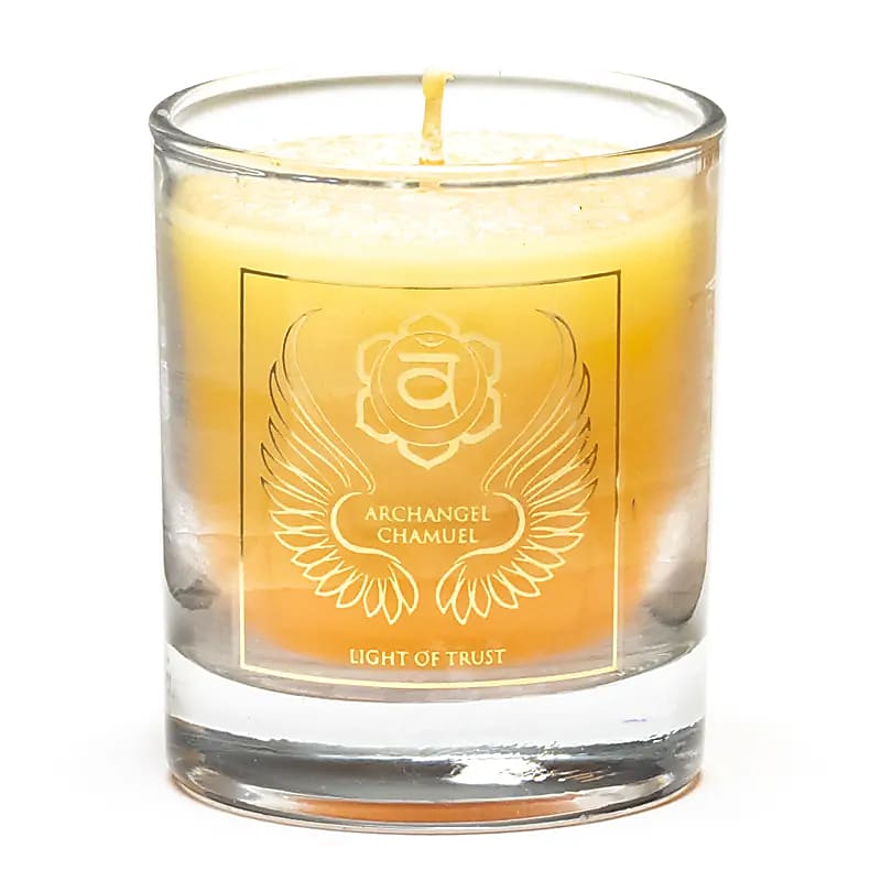 Bougie votive parfumée Archange Chamuel chakra 2 -- 4.5x4 cm