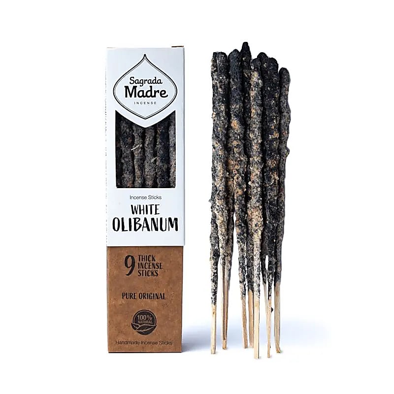 Sagrada Madre Encens aux herbes Oliban Blanc -- ±44g