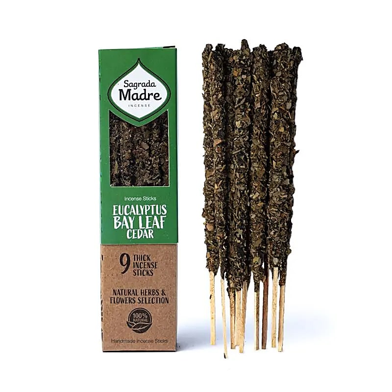 Sagrada Madre Encens aux herbes Eucalyptus, Laurier & Cèdre -- ±44g