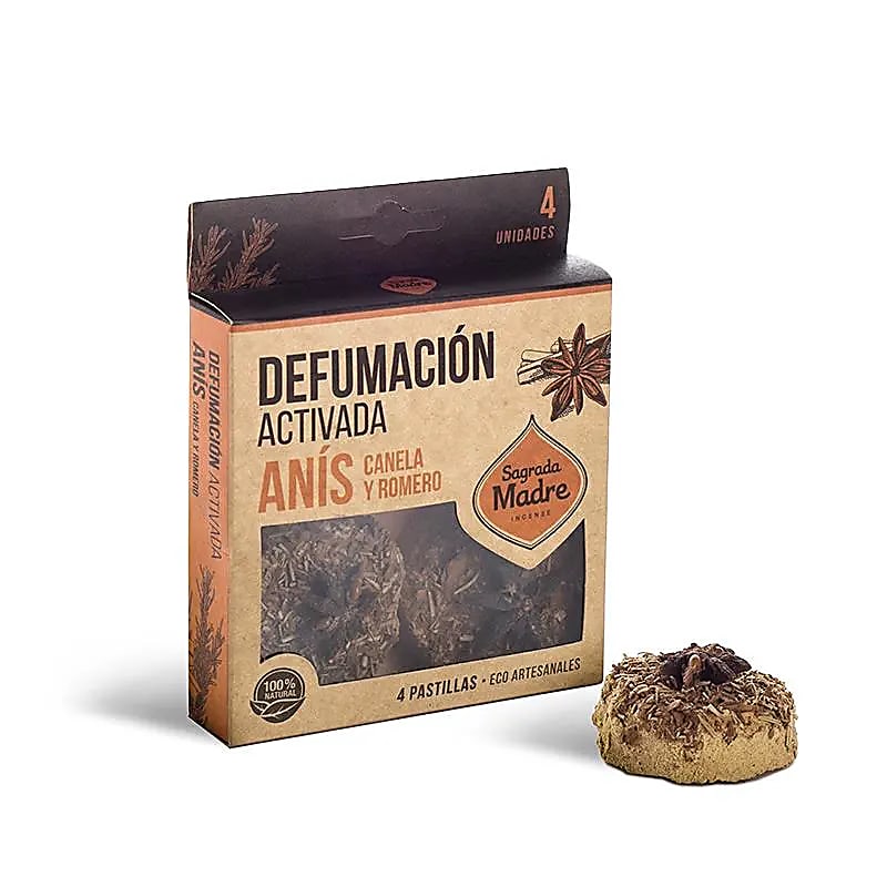 Sagrada Madre disques d'encens Anis, Cannelle & Romarin -- 56g