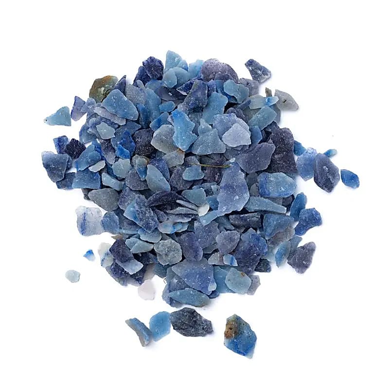 Chips Éclats de quartz bleu  -- ±0.5-1.5cm; ±700g