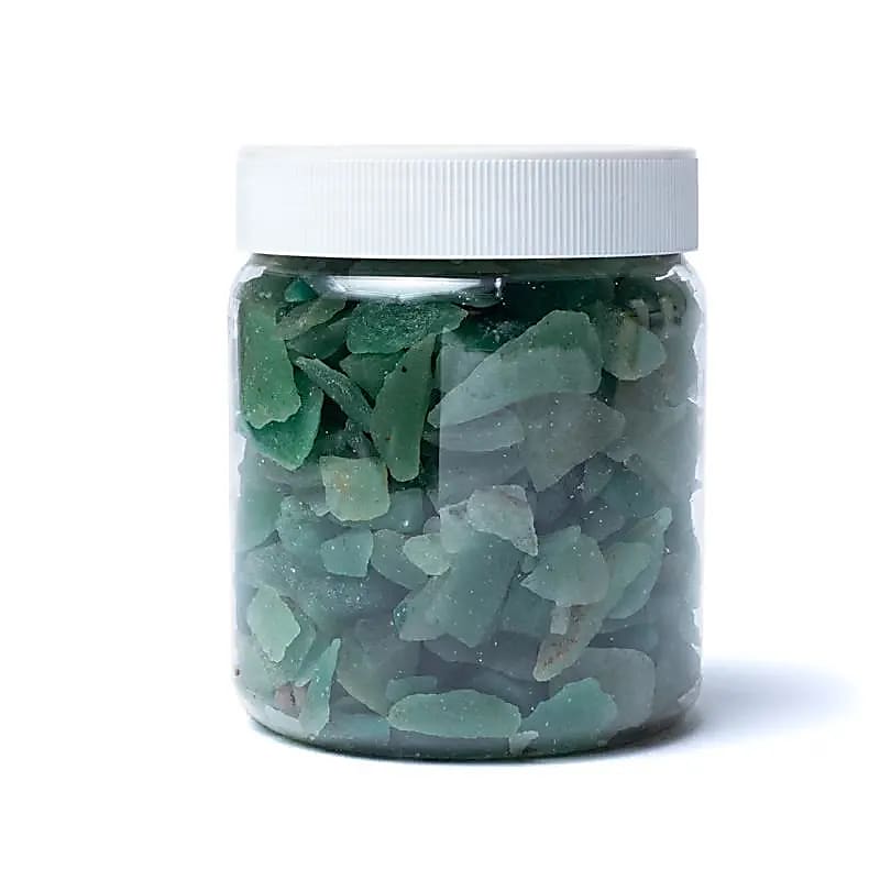 Chips Éclats de quartz vert  -- ±0.5-1.5cm; ±700g