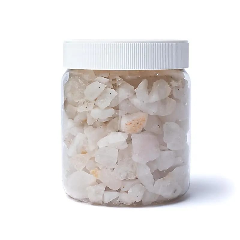 Chips Éclats de quartz laiteux  -- ±0.5-1.5cm; ±700g