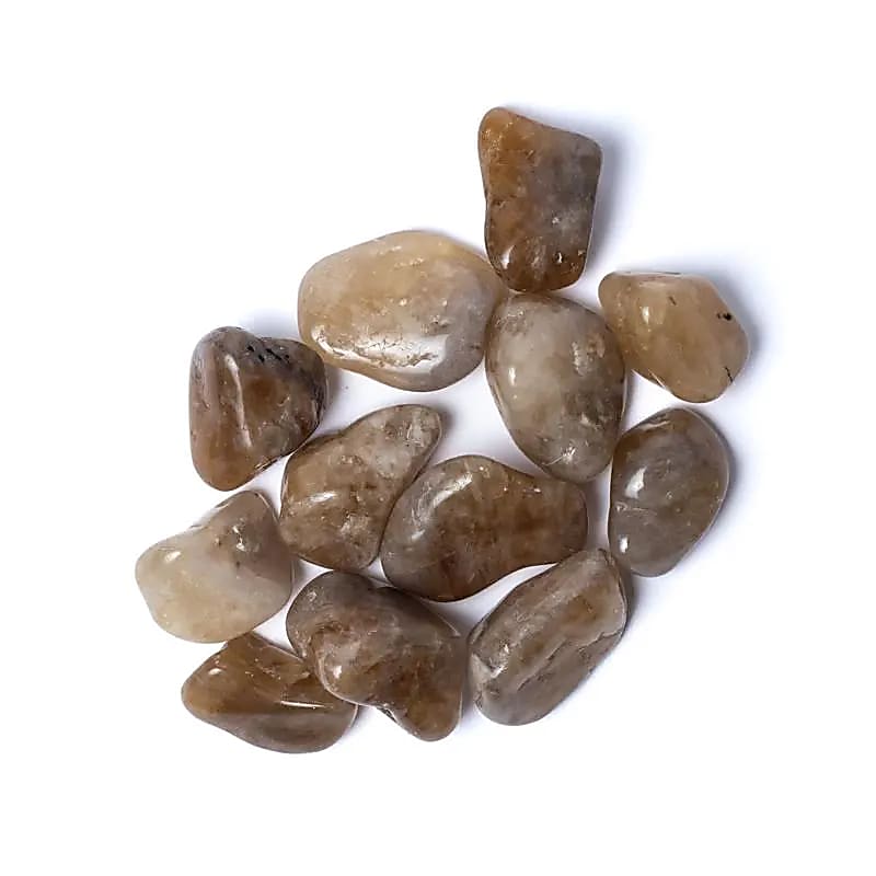 Citrine naturelle Pierres polies qualité A -- ±500g; ±3-4cm