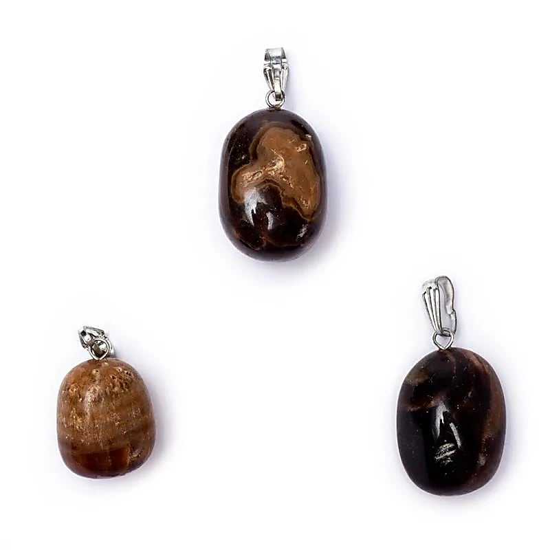 Pendentif Calcite miel avec crochet -- ±1-2.5cm