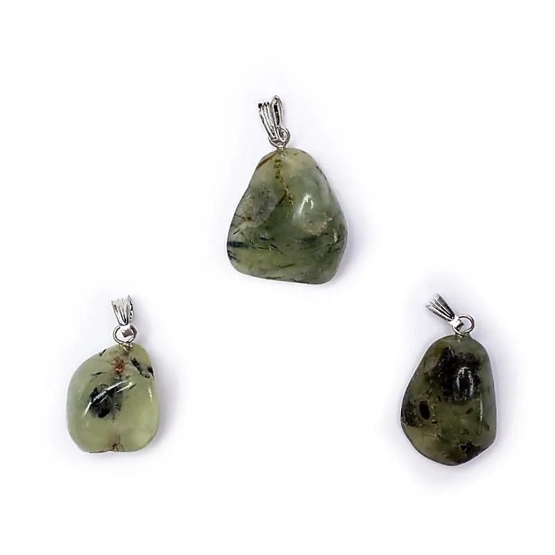 Pendentif Prehnite avec crochet  --  ±2-3cm