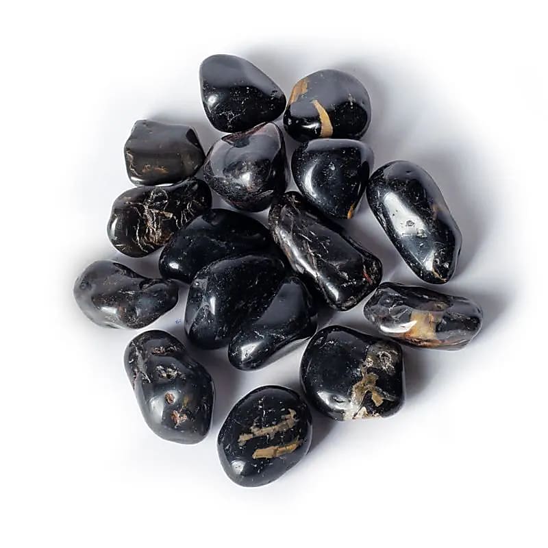 Onyx Noir Pierres polies qualité A -- ±3-8 cm; ±500 g