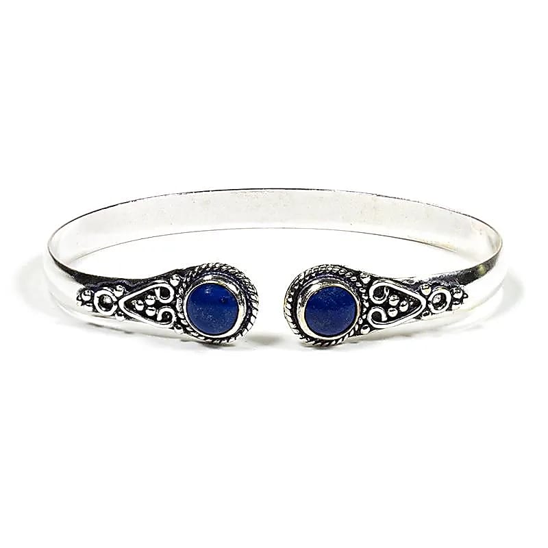 Bracelet avec lapis lazuli -- ±6.5cm