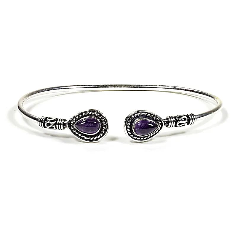 Bracelet améthyste fin -- ±0.6cm