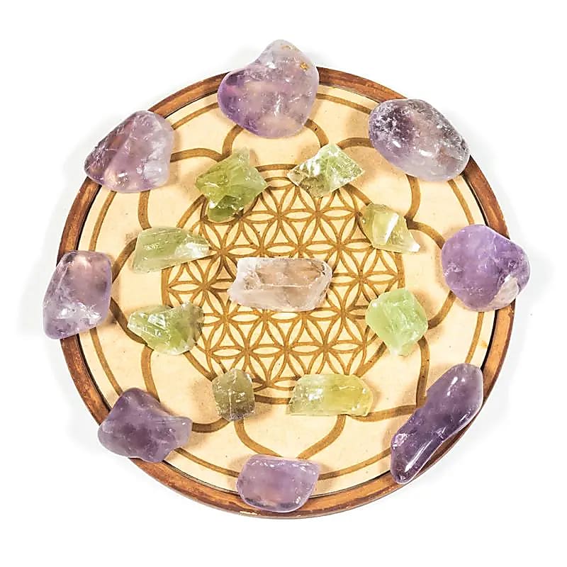 Grille de cristal Guérison -- 15.5cm