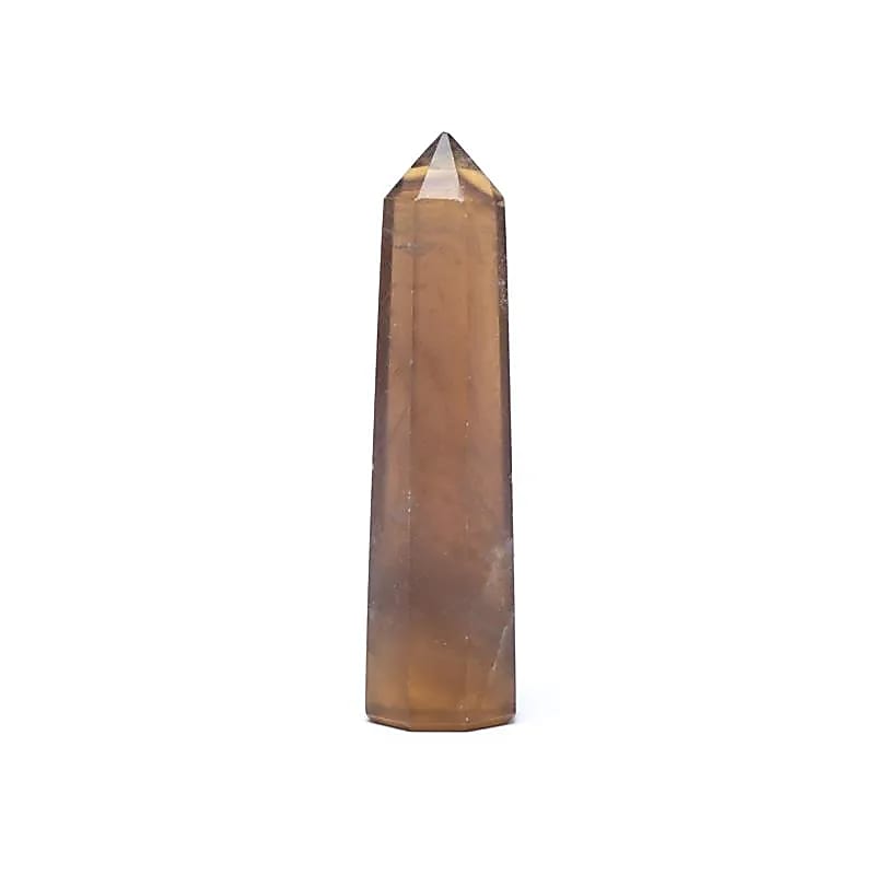 Obélisque en fluorite jaune -- ±7,5-10cm