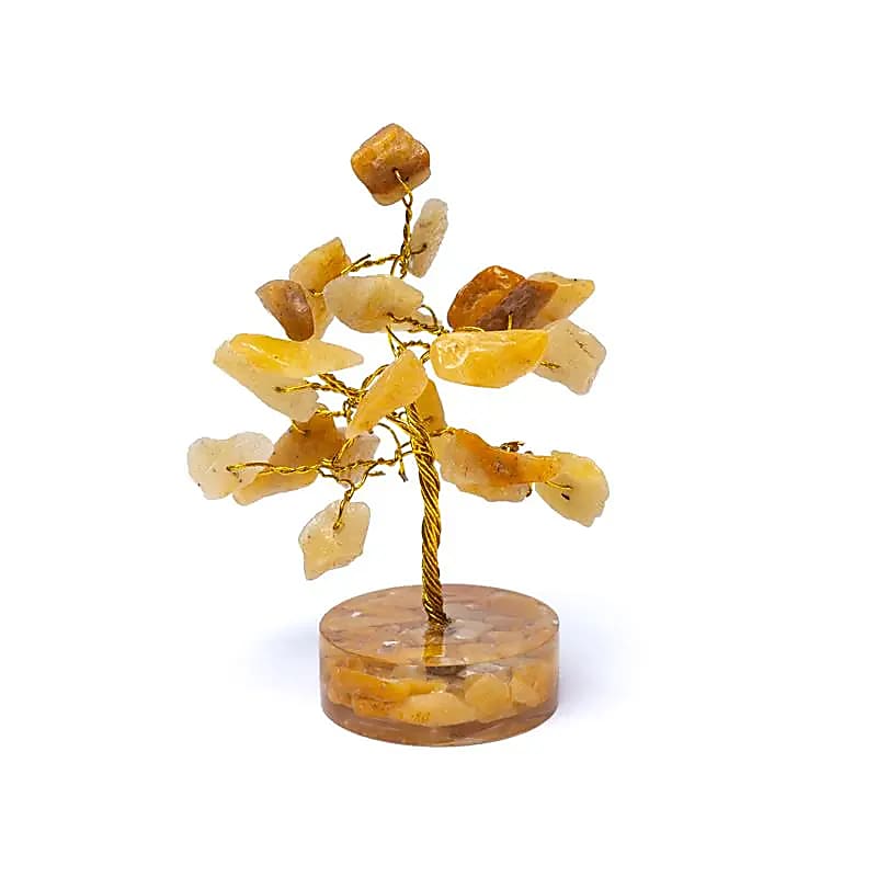 Arbre de pierres précieuses quartz doré (limonite) -- ±8cm