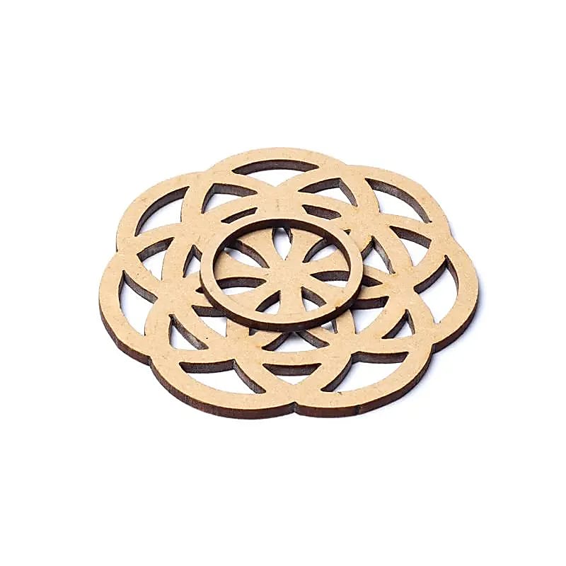 Support sphère en pierre Graine de Vie -- 7 cm