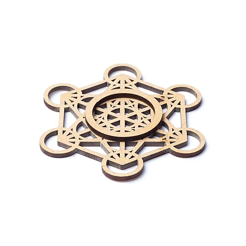 Support pour sphères de pierres Cube de Métatron -- 7 cm
