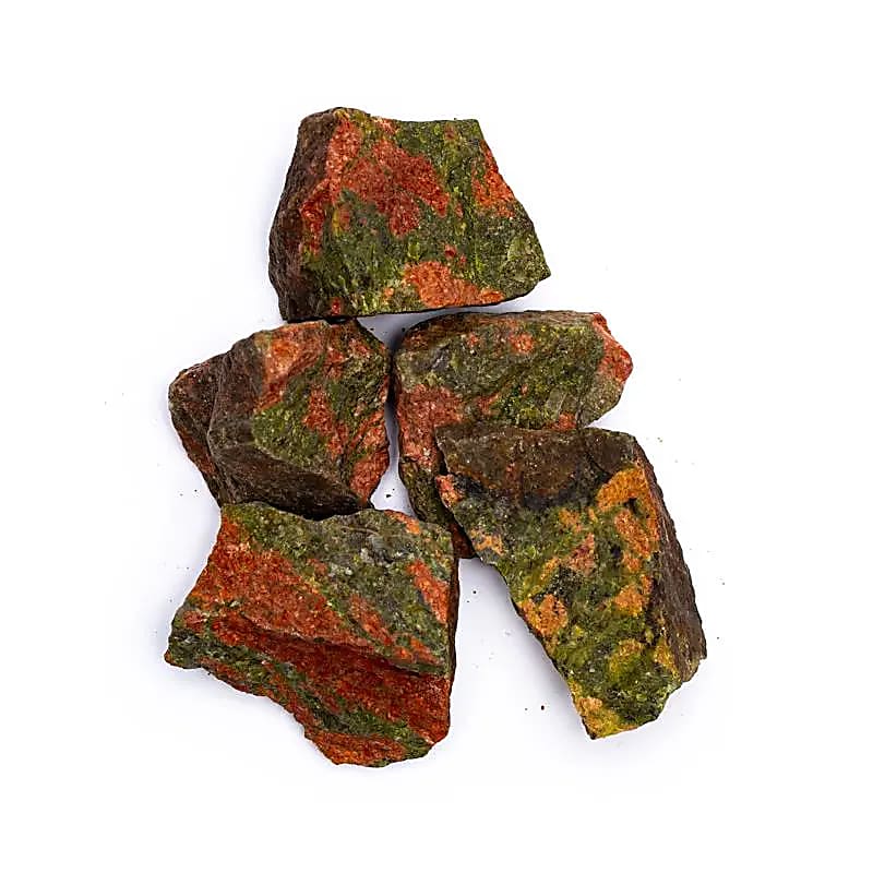 Unakite brute -- ±4-8cm; ±500g