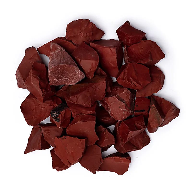 Jaspe rouge brut -- ±1000g; ±3-6cm