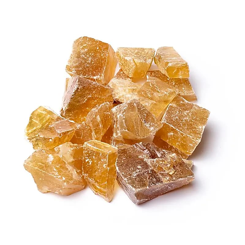 Calcite miel brute -- ±3-7cm; ±500g
