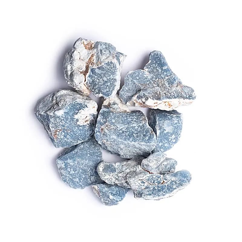 Angélite brute -- ±1000g; ±3-9cm