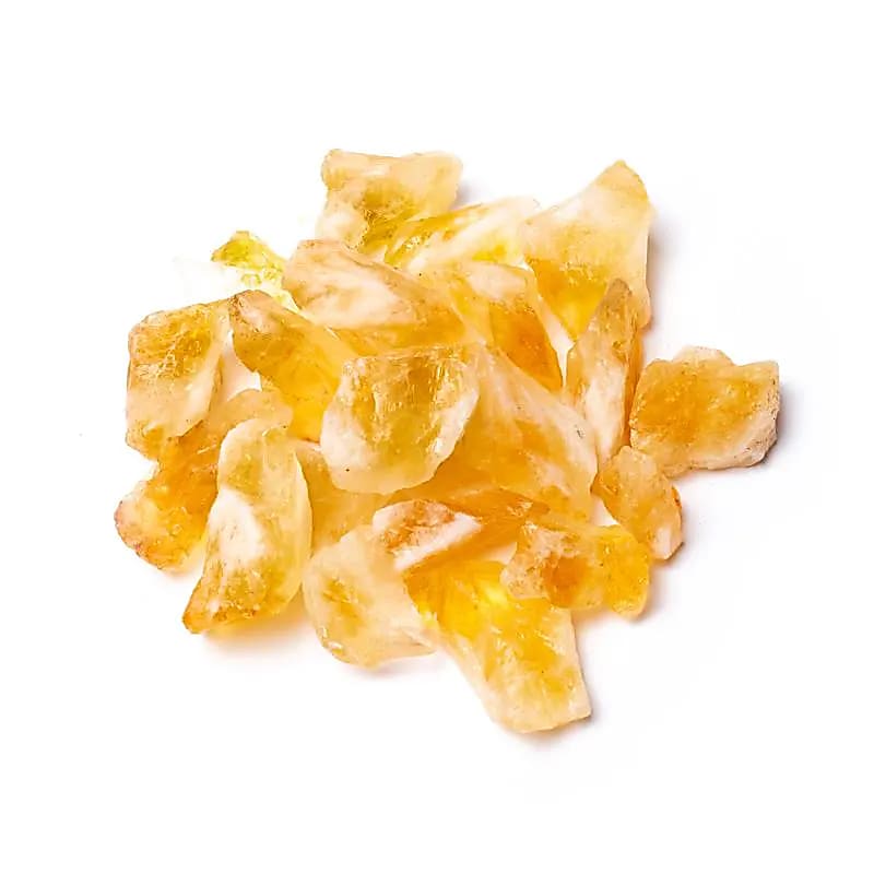 Citrine brute (quartz fumé) -- ±1000 g; ±3-6 cm