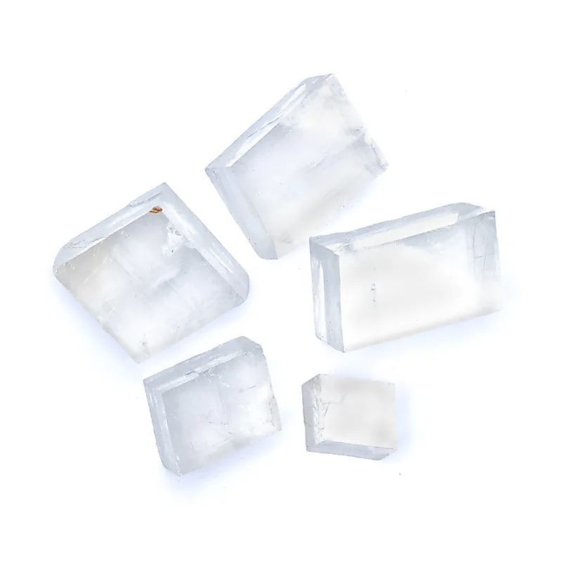 Calcite optique brute -- ±500g; ±4-10cm