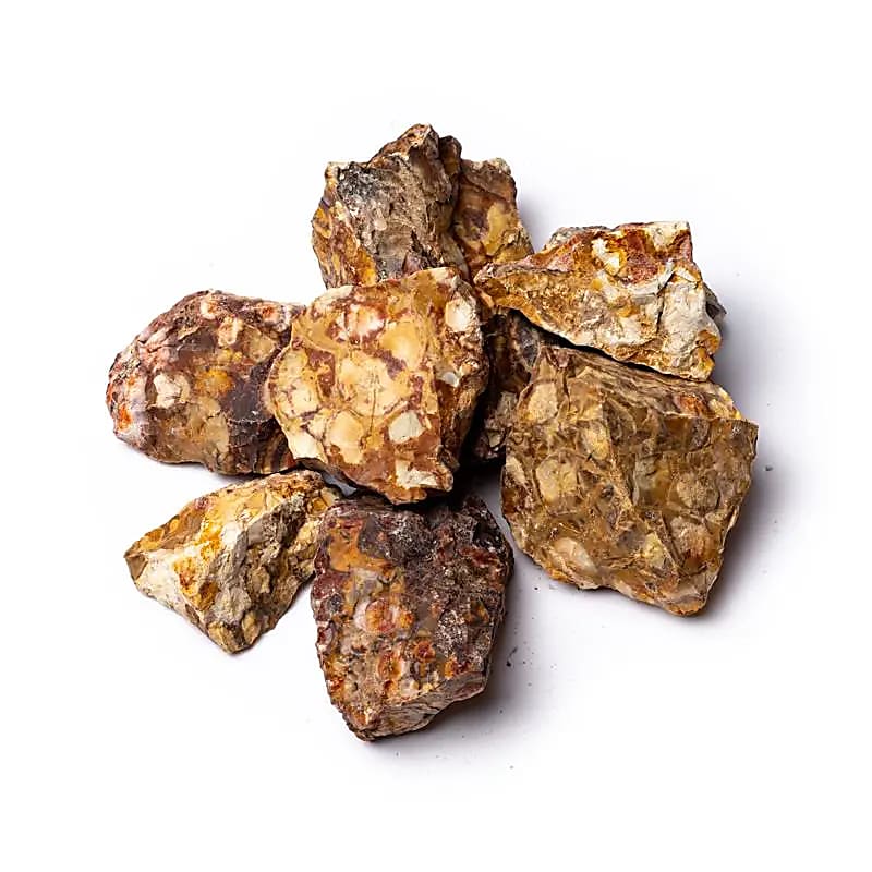 Jaspe oeil dóiseau brut -- ±500g; ±4-6cm
