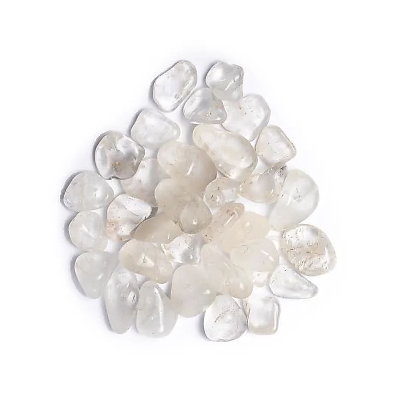 Cristal de roche pierre polie de qualité A -- ± 1000g; ±2-3 cm