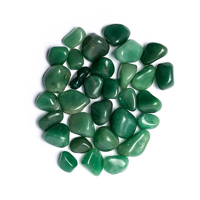 Quartz vert pierre polie de qualité A -- ±2-4cm; ±1000g
