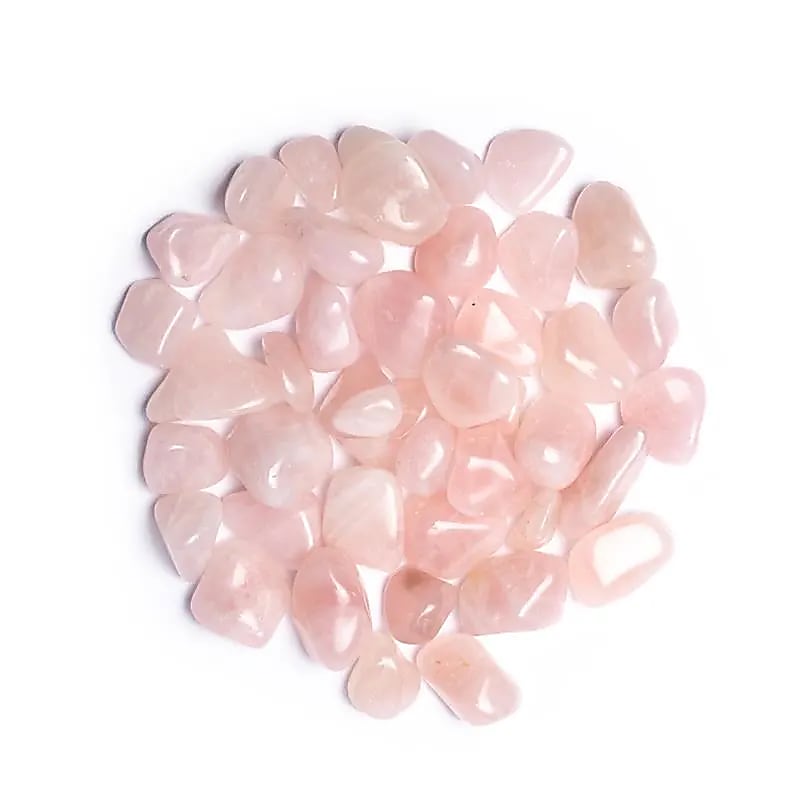 Quartz rose pierre polie de qualité A --- ± 1000g; ±2-5cm
