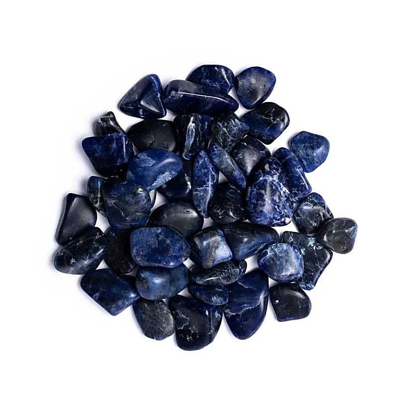 Sodalite pierre polie de qualité A -- ±2-5 cm; ±500 g