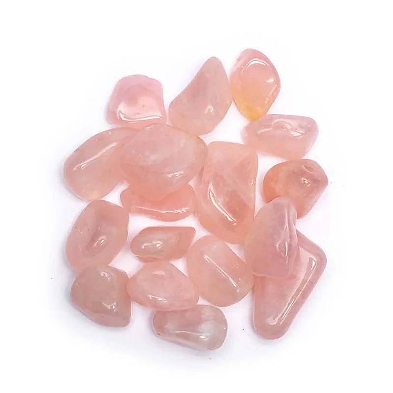 Quartz rose poli qualité AA -- ±2x3 cm; ±500 g