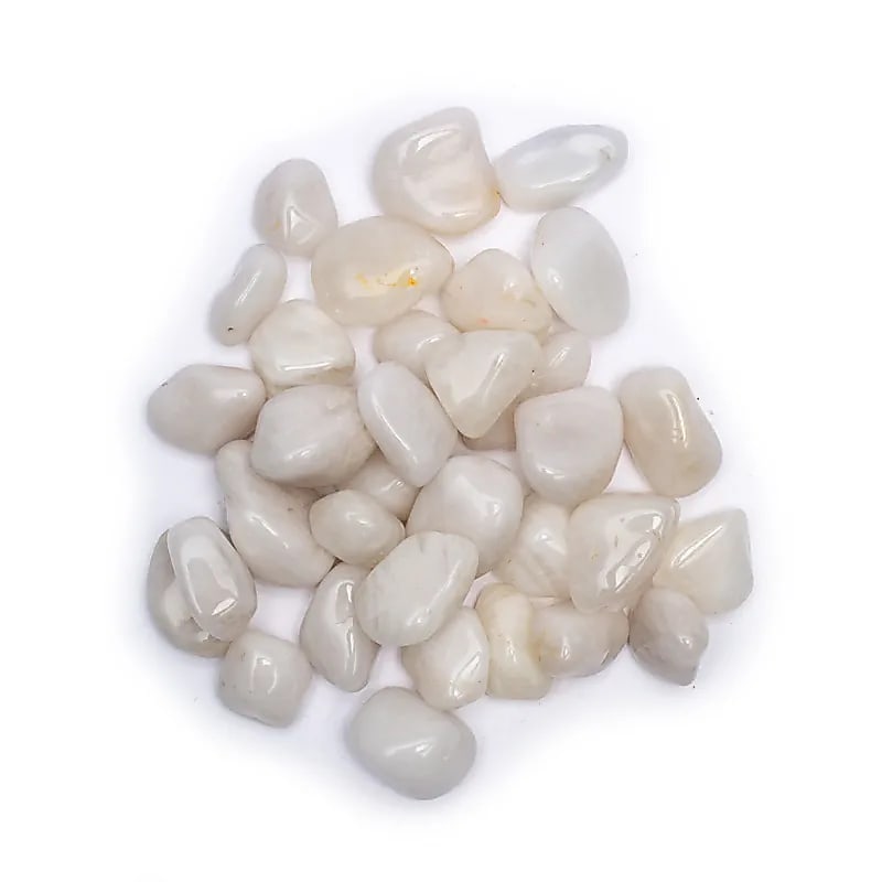 Quartz laiteux pierres polies de qualité A -- ±500 g; ±2-3 cm