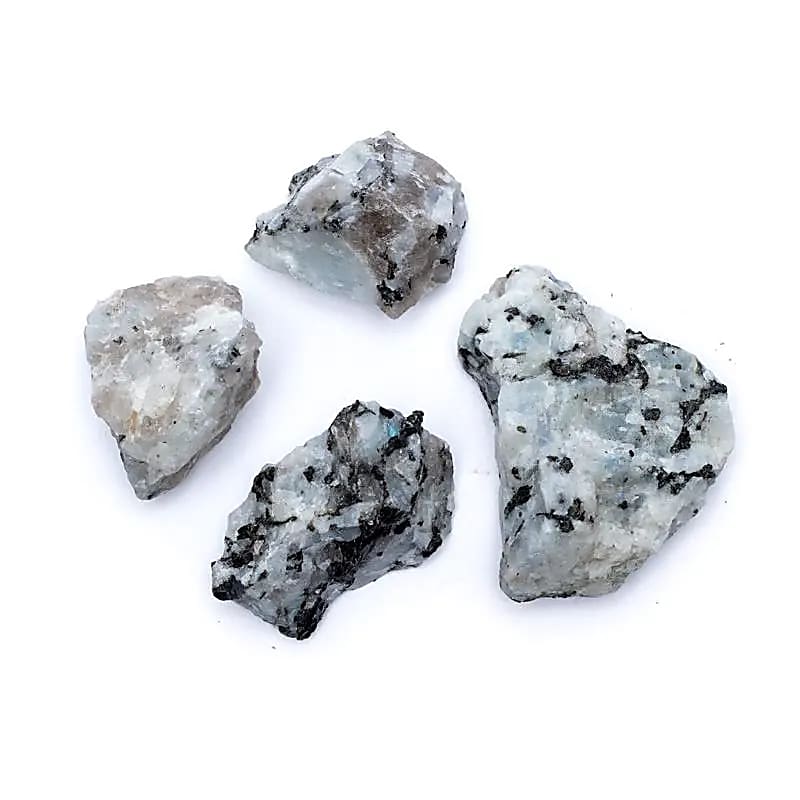 Pierre de lune brute -- ±3-8cm; ±250g