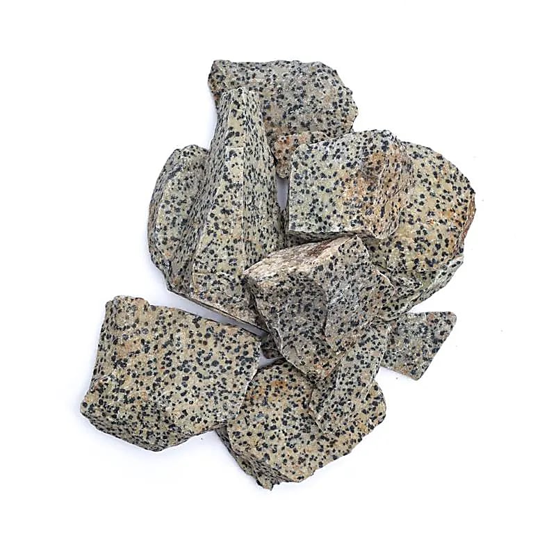 Jaspe dalmatien brut -- ±3-8cm; ±1000g